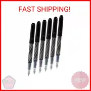 Pilot Varsity Disposable Fountain Pens, Black Ink (90010), Pack of 6