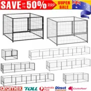 Outdoor Dog Kennel Steel Enclosure Pet Puppy Play Pen Run Lockable Cage Garden