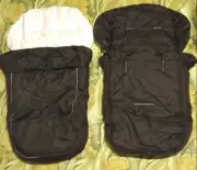 New Footmuff Carriage Mat Stroller Sleeping Bag Winter Universal Crown Black