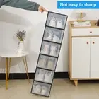 Slipper Organizer Dust-proof Shoe Box Stackable Plastic for Closet Space Saving