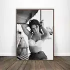 Elizabeth Taylor B&W Vintage Art Poster Print. Great for Vanity Gallery Wall