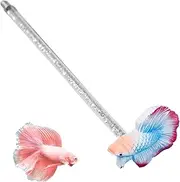 Simulation Betta Stick - Simulation Betta Training Wand Toy | Transparent Rod Fish Tank Decor for Novice and Experienced Fish Owners