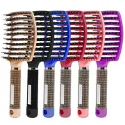 Hair Brush Hair Comb Detangling Brush Bristle&Nylon Women Wet Massage Comb