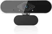 Webcam for PC with Microphone,Full HD 1080P USB Webcam with Microphone & Auto Light Correction, Plug-and-Play 360° Adjustable Web cam for PC, Laptop, Streaming, Gaming, Zoom Calls (Black)