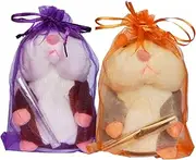 2 Pack Little Talking Hamster Toy Animal Talking Toys Repeats What You Say Mimicry Pet Talking Record for Boys and Girls