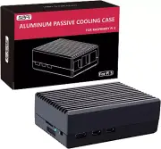 Geeekpi Aluminum Case for Raspberry Pi 5, Passive Cooling Case with Cooling Colu