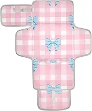 Reusable Portable Changing pad with Tissue Pocket Waterproof Changing pad for Baby for Girl & Boy