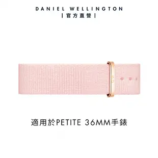 Daniel Wellington DW 錶帶 Petite Rosewater 16mm櫻花粉織紋錶帶-玫瑰金 DW00200245
