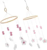 ifundom 2pcs Room Decoration Crib Nursery Mobiles Handmade Crib Mobile Crib Girl Nursery Decor Girl Mobile Crib Mobiles Mobile Hanger for Crib Lotus Tree