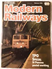 Modern Railways #449 Feb 1986 FREE SHIPPING Post Office trains SNCF 85index RARE