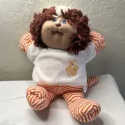 1983 Cabbage Patch Kids Koosas Doll, Brown Hair Blue Eyes