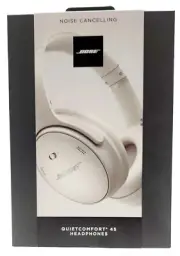 Bose QuietComfort 45 Wireless Over Ear Headphones Noise Cancellation White Smoke