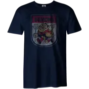 Melbourne Demons AFL FE1789S Mens Retro 90's Mascot Short Sleeve T Shirt New