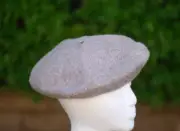 Brixton Audrey Beret heather Natural Hat Size: Med -(7-1/4) Company Sample