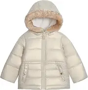 [OshKosh B'Gosh] Baby Girls' Warm Winter Parka Coat with Faux Fur Sherpa-Lined Hood