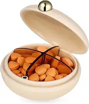 Ipetboom Small Portable Pill Organizer Sealed Travel Pill Case for Jewelry Rings and Earrings Cute Design Moisture Lightweight Durable for Go Use