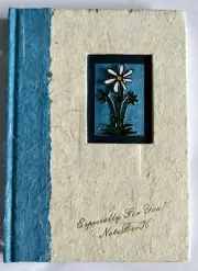 A6 Lined 3D Daisy Notebook 200 Pages / 100 Sheet Hardcover Casebound
