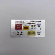 Transformers "Og. G1 MOTORMASTER" Vintage (1980's) Robots Sticker Sheet | Rare
