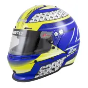 Zamp H764C36S, RZ-62 Helmet, Small, Blue/Green, Snell SA2020