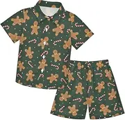 [Caihoyu] Big Boy Short Sleeve Button Down Tops + Shorts Set Baby Boy Shorts Set Summer Outfit
