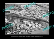 OLD POSTCARD SIZE PHOTO CORYTON DEVON ENGLAND THE OIL REFINERY c1951