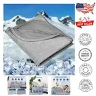 Elegant Summer Cooling Blanket - 90x90 Queen, Lightweight with Reverse Comfort