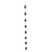 Sill & Sage Tulip Rain Chain Weather Resistant 141cm Outdoor Garden Decor