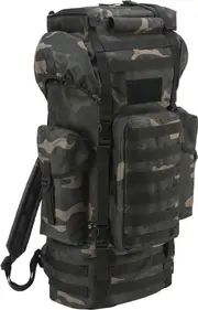 Brandit Molle Battle Backpack, black-grey, Size 60l+ for Men Black Grey
