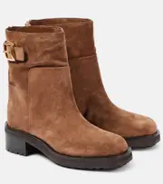 [Jimmy Choo] Jimmy Choo Brooklyn 50 suede ankle boots AU 9 brown