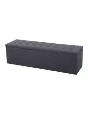 [Artiss] Storage Ottoman Blanket Box in Dark Grey