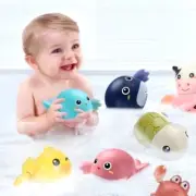 Baby Bath Toys Set - Swimming Ducks, Whale & Turtle - Clockwork Water Play