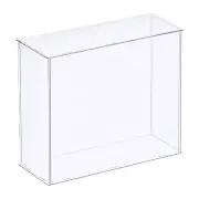 Acrylic Display Case Plastic Box Cube Storage Box Transparent 31x11x25.5cm