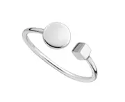 Sterling Silver Geometric Shapes Ring
