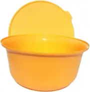 Tupperware Alfresco Aloha Mixing Bowl Flat Bottom Orange 32 Cups New