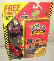 #11007 NOC Vintage Tyco The Incredible Crash Dummies Junkman Figure & VHS Video