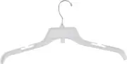Plastic Hangers Economy Dress 100 Plastic Clear 17" Retail Clothing Swivel Hooks
