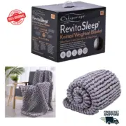 Onkaparinga Knitted Weighted Blanket 6kg Grey