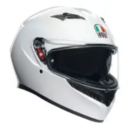 AGV K3 Seta White Gloss Motorcycle Helmet Yamaha Kawasaki etc