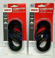 RCA Universal Cable Ties For Scanners, Printers & Computers Set of 2 -10 Packs
