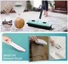 Adjustable Handle Small Lint Brush with Rubber Scraper for Lint Carpet Pet Hair