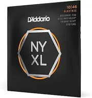 D'Addario Guitar Strings - NYXL Electric Guitar Strings - NYXLS1046 - Unrivaled Strength, Tuning Stability, Enhanced Mid-Range - For 4 String Bass Guitars - 10-46 Regular Light Double Ball End