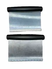 Pastry Bench Scraper/Cutter/Chopper Dough Scraper with Measurement Marks Black