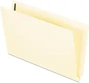 Pendaflex End Tab Expansion Folders, Two Fasteners, Straight Cut, Legal, Manila, 50/Box
