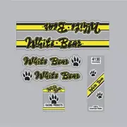 White Bear bmx decal set - old school bmx