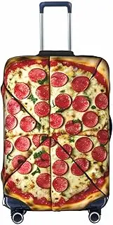[FSCEV] Large Pizza Trolley Suitcase Protective Cover Business Travel Luggage Protector Fashion 18-32 Inches, White, M