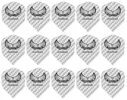 5 Sets Harrows Graflite Standard Dart Flights - Ships w/ Tracking - White Gray