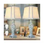Table Lamp Bedside Lamps Set of 2, 28.5'' Luxsight Farmhouse Table Lamps for ...