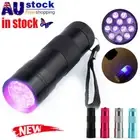12 LED Mini Aluminum UV Ultra Violet Flashlight Blacklight Torch Light Lamp AU