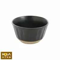 在飛比找momo購物網優惠-【HOLA】芸點陶瓷4.75吋碗 黑