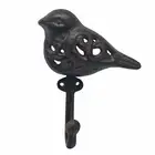 CUTOUT BIRD Hook Vintage Style Metal Bird Cast Iron Rustic Hook Coat Key Towel